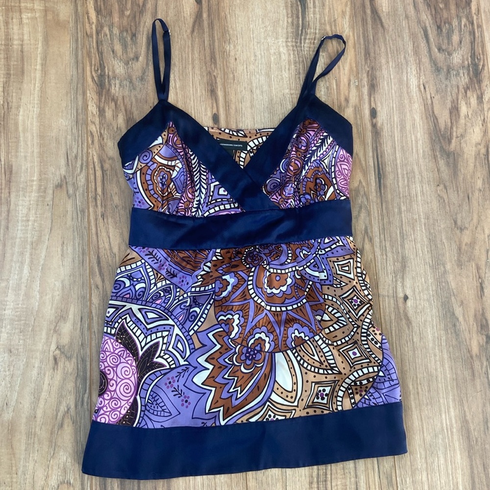 INC spaghetti tank top 100% silk